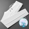 OEING Men's Summer Ice Silk Quick-Dry Straight Leg Pants