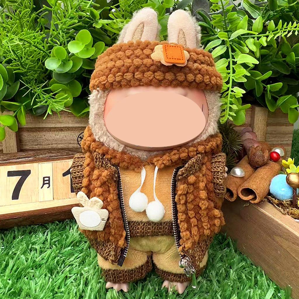 First And Second Generation Baby Clothes 17cm Doll Sitting Party Clothes Accessories Overalls