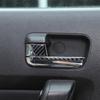 Soft Carbon fiber Interior Door Handle Trim Strip Sticker For Hummer H3 2005-09