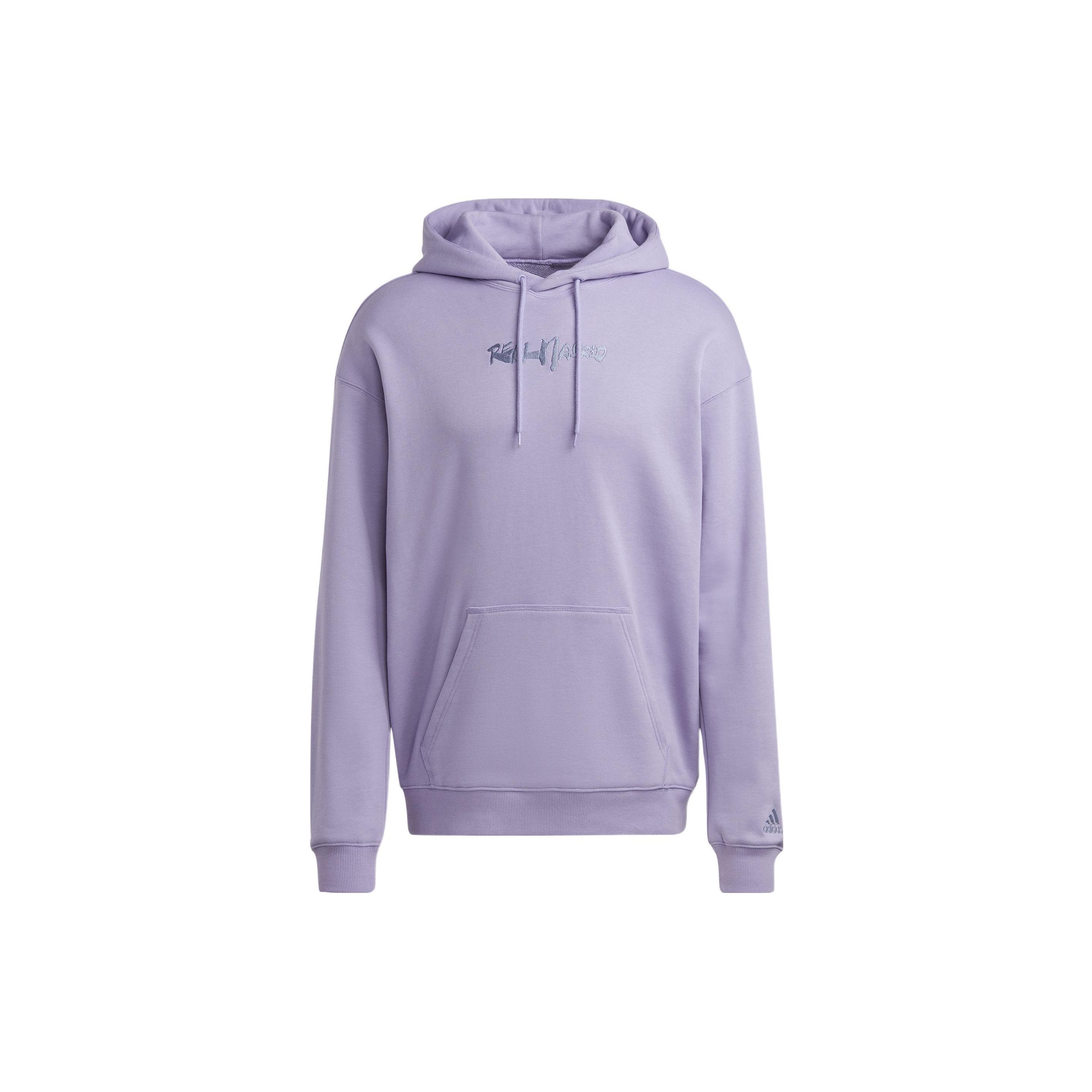 

Adidas Толстовка с капюшоном и вышитыми буквами Мужские топы Фиолетовый HT6460 M