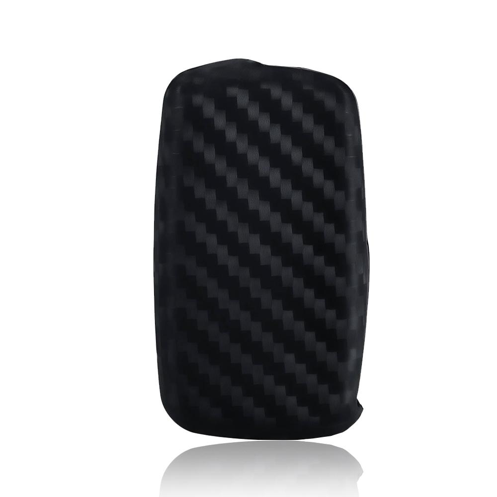 Silicone Carbon Fiber Car Key Case Cover For Vw Volkswagen Polo Golf Passat Beetle Tiguan Seat Leon Altea Skoda Octavia Kodiaq