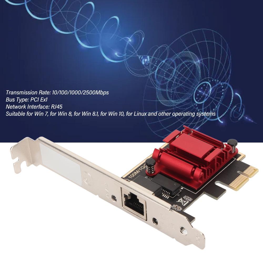 RTL8125B Chip PCIe Network Adapter RJ45 Port Ethernet Card PCIe Network Card Office Use