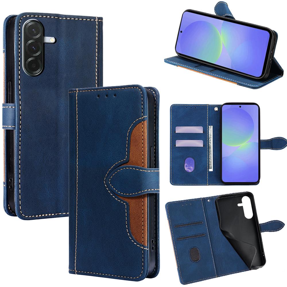 For Samsung Galaxy A36 5G Case Leather Wallet Phone Cover with Straw Hat Magnetic Clasp