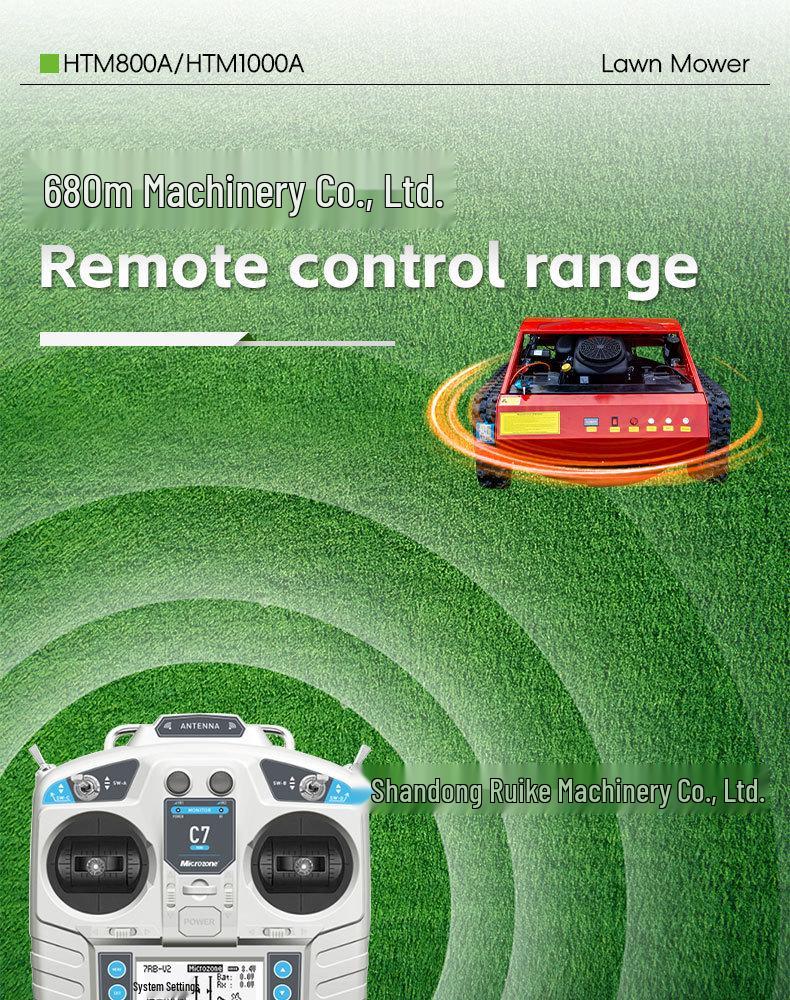 Remote Control Lawn Mower with CE & EPA Certification for Mountain, Riverbank, Orchard Weeding and Mowing
