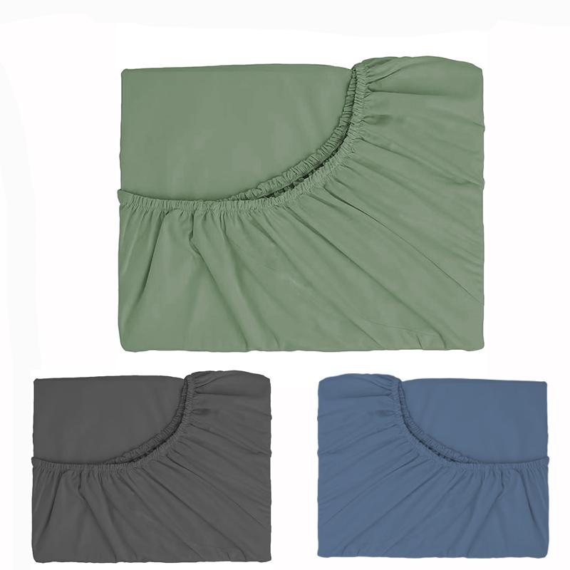 1ks Ultra měkké prostěradlo s gumou - Lehký prodyšný polyester, Snadná údržba a padnoucí chránič matrace, Pohodlné ložní prádlo pro všechna roční období Měkké prostěradlo