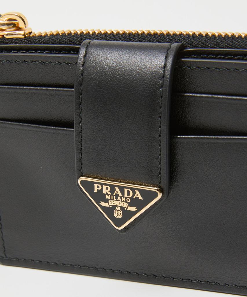 Prada SAFFIANO Card Case, Women's, 1MC038, 2CNP, NERO [Parallel Import]