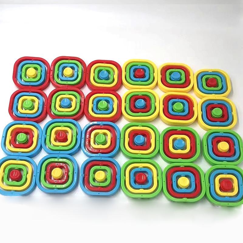 Universal 3D Black & White Finger Spinner Toy: Colorful Stress Relief for Kids, Creative Infinite Flipping Gyro