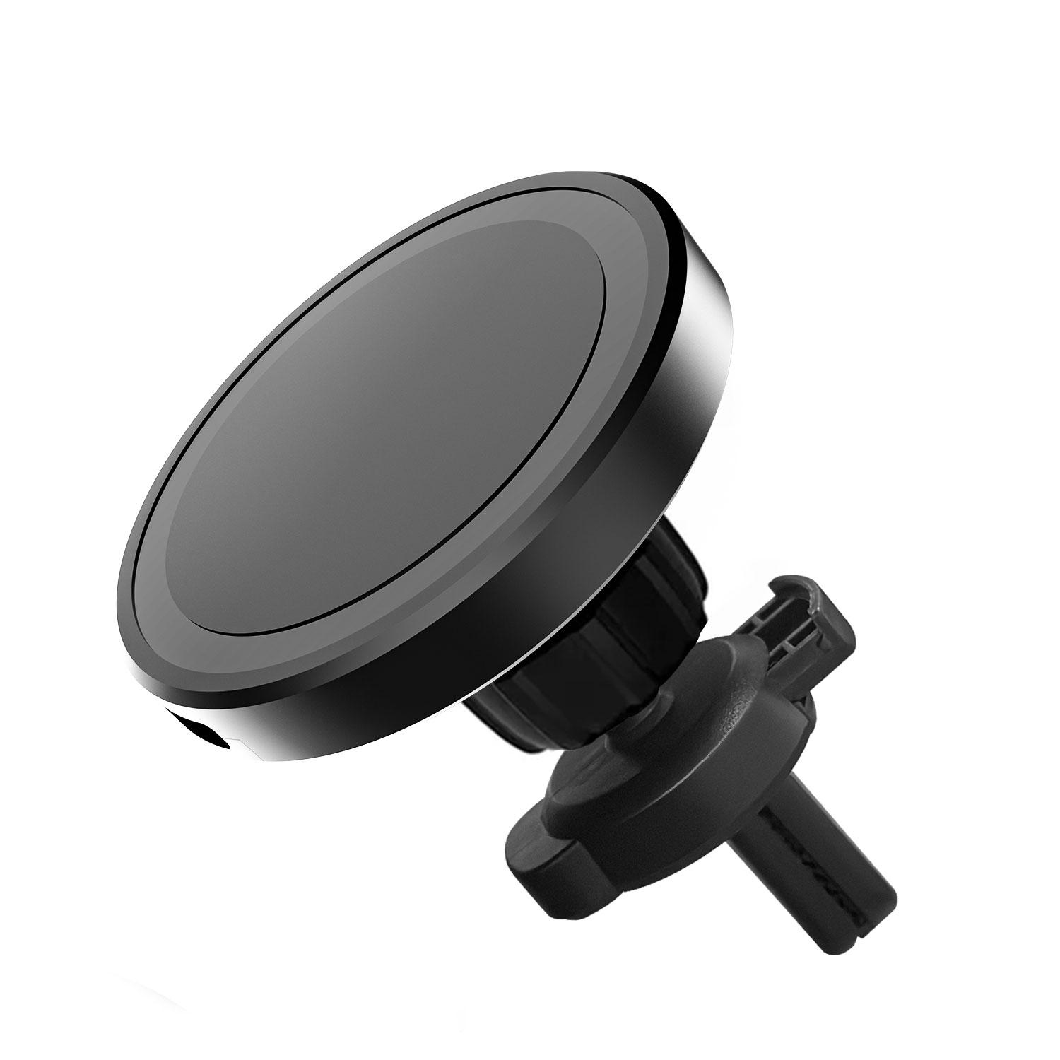 

Car GPS Magnetic Phone Holder Stand 360° Rotation Wireless Charger For Magsafe iPhone 16 15 14 13 12 Pro Max Fast Charging Mount чёрный