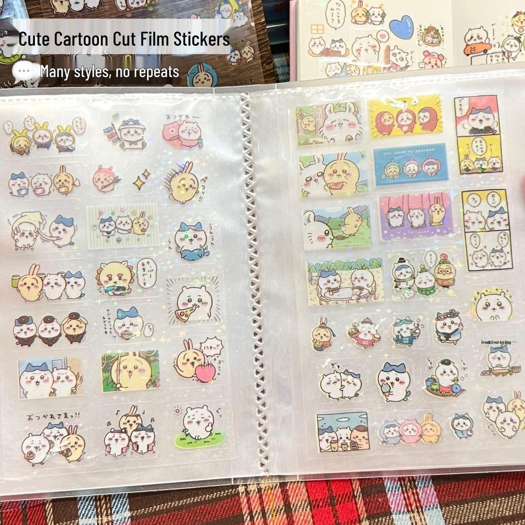 Kiiikawa Waterproof Laser Stickers for DIY Cartoon Journal Decoration