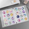 Anime Button Badge & Keychain Collection A4 Album with 11-Hole Loose-Leaf Pages