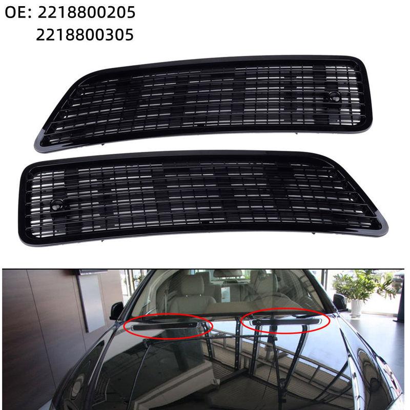 NEW Front Bonnet Hood Air Vent Grille Upper OE# 22188002059040 22188003059040 Bright Black For Mercedes S CLASS W221 2010 Right-2218800305