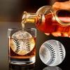 Creativity Baseball Shaped Ice Cube Mold Double Ball Easy Release Ice Cube Maker Silicone Ice Ball Tray for Home Bar Kitchen