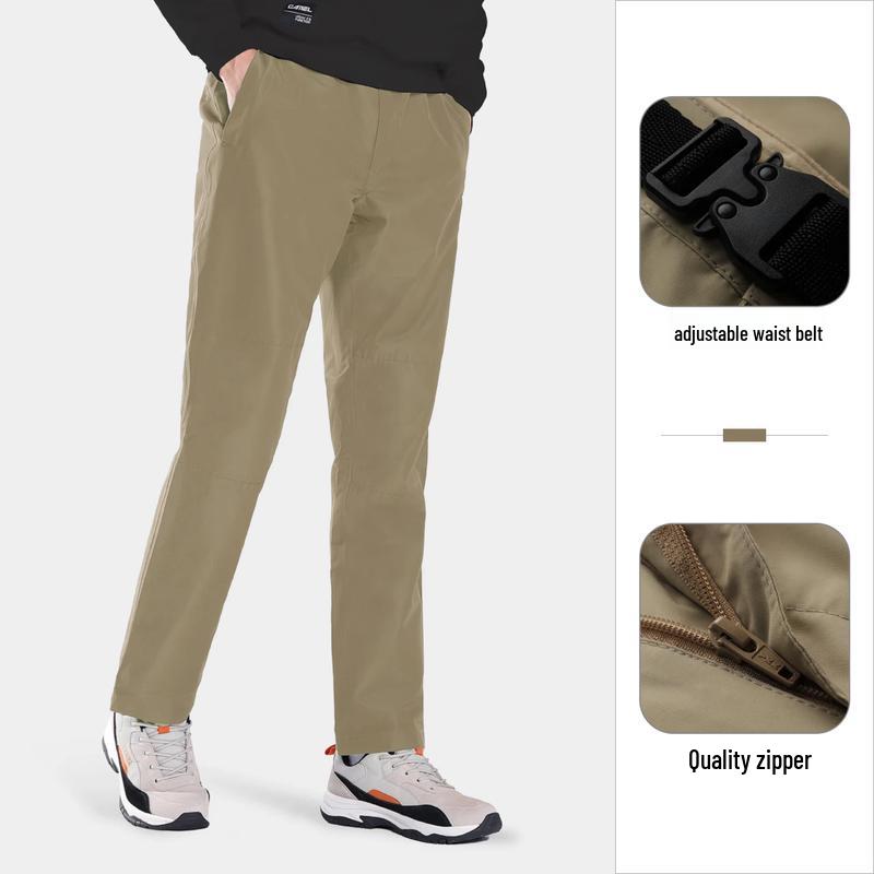 Camel Unisex Outdoor Windproof Warm Hiking Pants