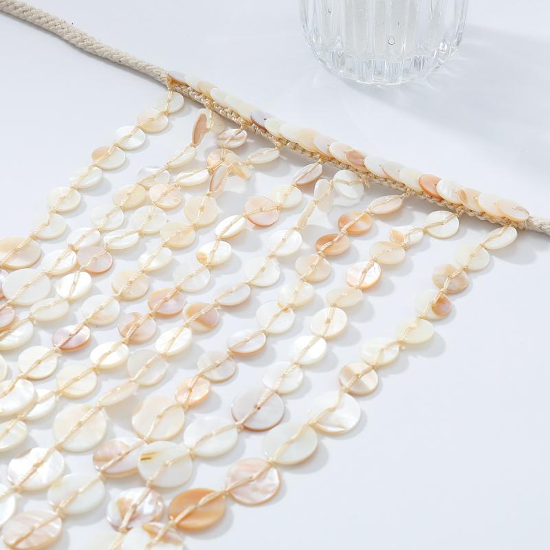 Bead Handmade Woven Shell Tassel Necklace Summer Beach Style Multi-Layered Collarbone Chain Women'S Fashion Jewelry Accessories