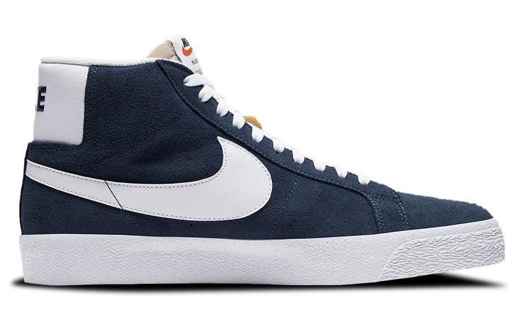 Nike Sb Zoom Blazer Mid Navy White 864349-401