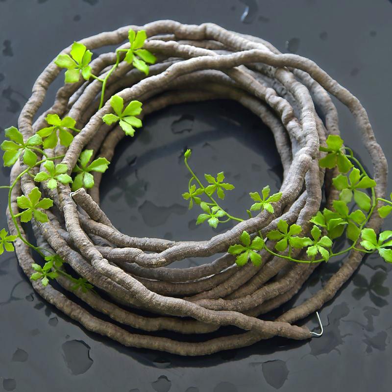 Artificial Ivy Vine Plants 39.37 Inches Pvc Fake Rattan Climbing Pets Wigwam Rainforest Landscape Diy Household Decoration D 1Cm