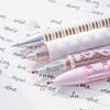 4pcs Strawberry Chocolate Gel Ink Pen Retractable 0.5mm Ballpoint Quick Dry Black Color for Writing Stationery A3203