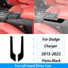 For Dodge Charger 2015-2022 Piano Black Central Control Radio CD AC Panel Trim Cover Car Interior Decoration Accessories Sticker