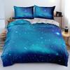 Luxusní tmavě modrá ložní souprava Galaxy Twin Full Queen King Size Sada povlaku na přikrývku Zářící hvězdy Hvězdná obloha Dětská Dospělá Sada přikrývky