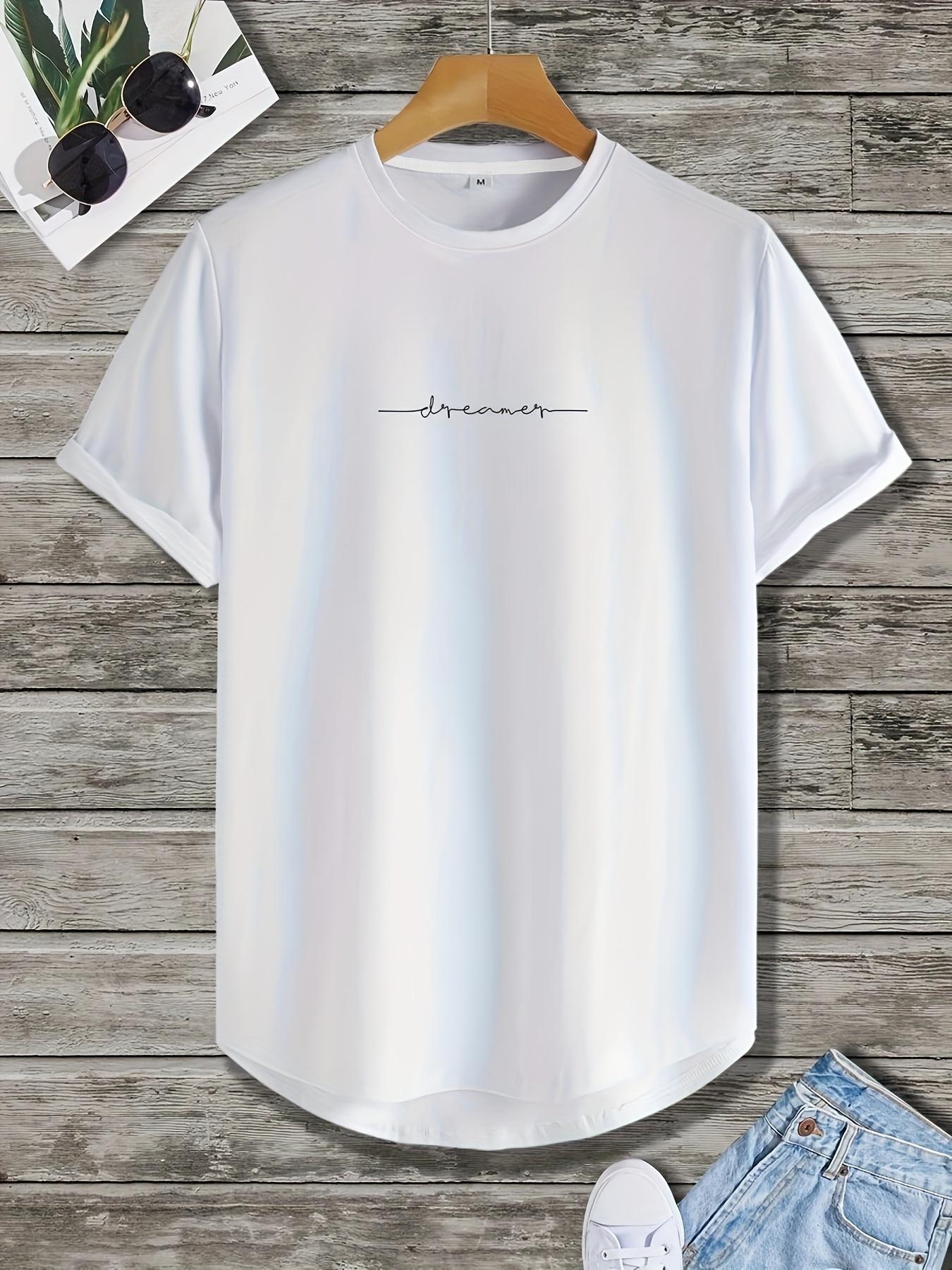 

Мужские футболки с графикой букв, с изогнутым подолом, повседневные, спортивные, свободные, с круглым вырезом, с коротким рукавом, топ, летняя одежда XXXXXL белый