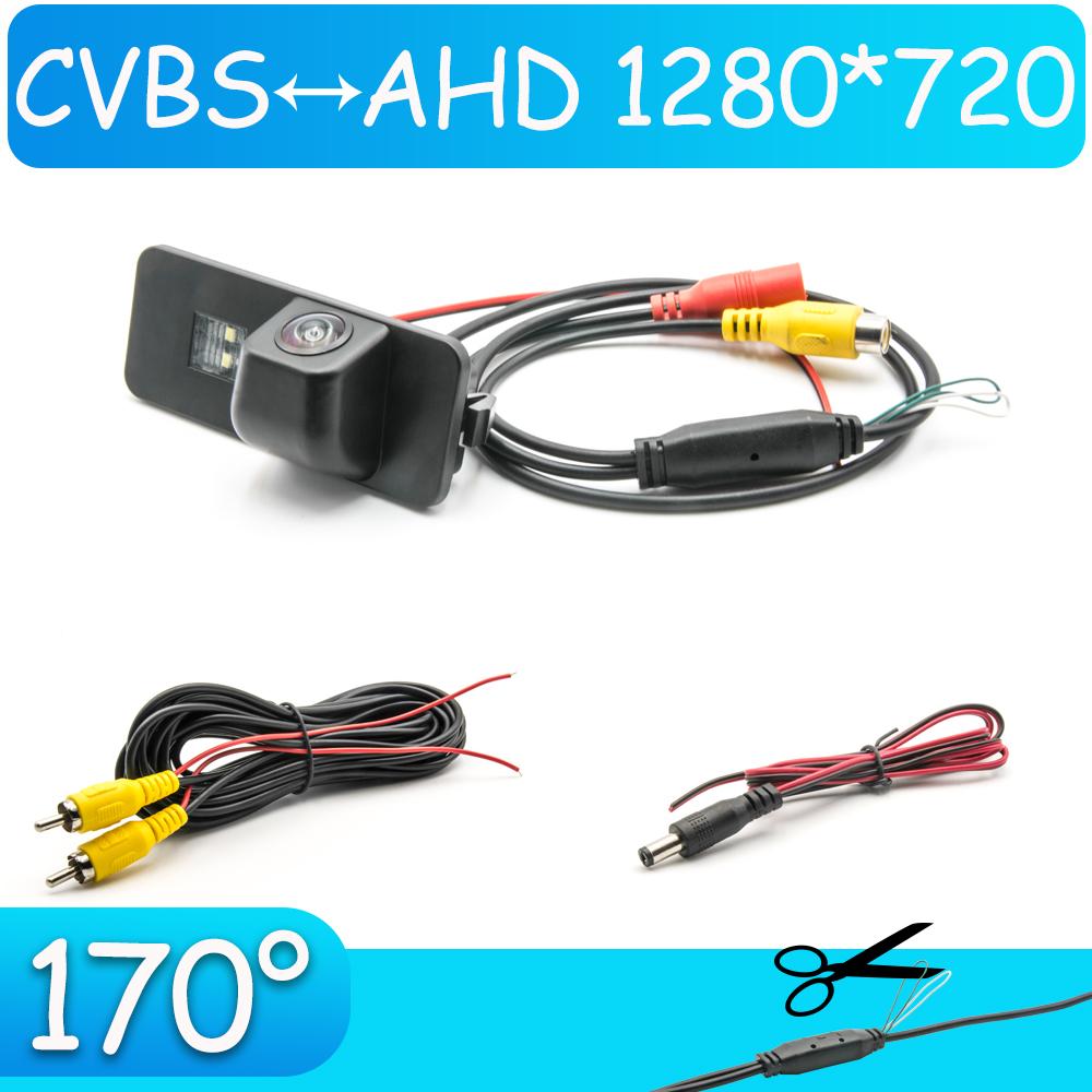 CCD HD AHD Fisheye Rear View Camera For Volkswagen Polo Hatchback MK5 2009 2010 2011 2012 2013 2014 2015 2016 2017 Car Monitor