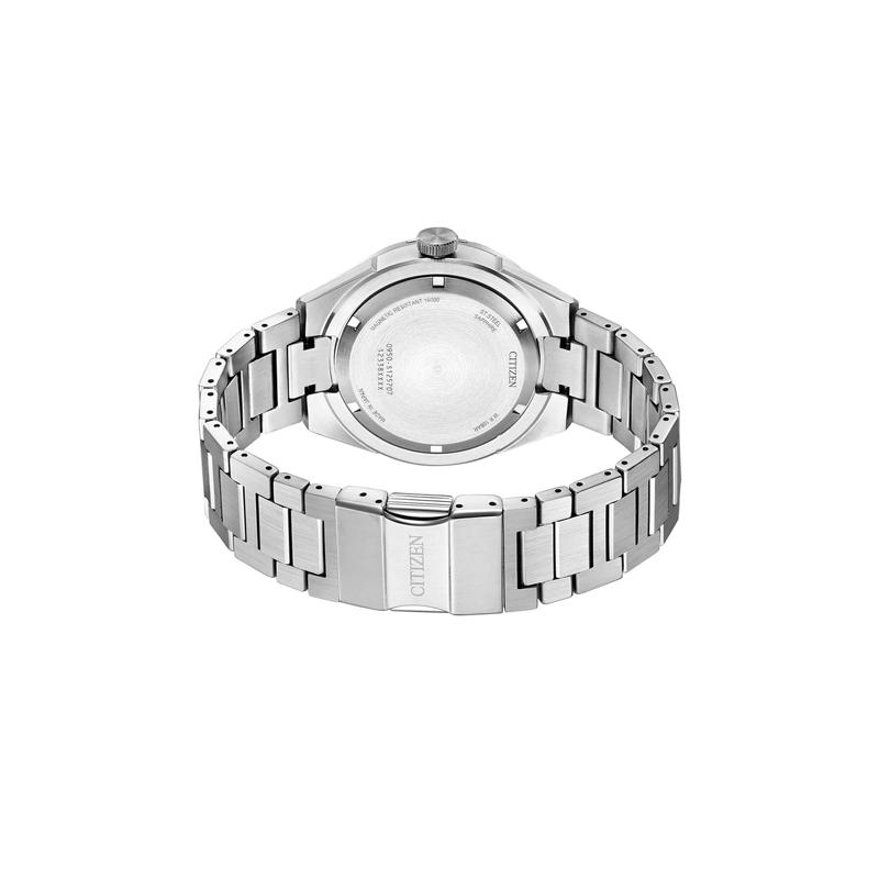 CITIZEN Series8 Series Mechanical Series Modern Simple Casual Waterproof Mechanical Movement Steel Strap Men's Watch Silver Dial NA1000-88A