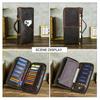 CONTACT'S Genuine Leather Men Handbag Passport Cover Card Holder Pen Slot Family Travel Passport Clutch Bag