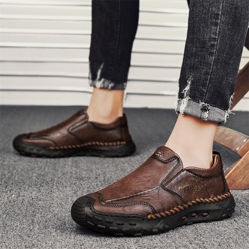 Herren Business Lederschuhe Mokassin Schuhe Atmungsaktive Herren Casual Loafers Herren Sneakers