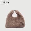 One-Shoulder Trendy Plush Handbag Autumn Winter Fashion Large-Capacity Cross-Body Bag