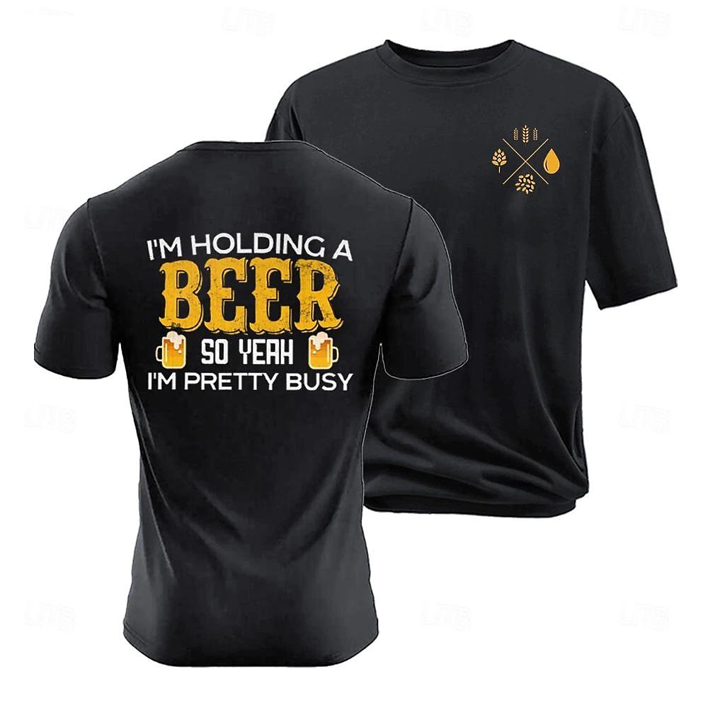 

Summer Men s Clothes Fashion I Like Beer Graphic Short-sleeved T-shirt O-Neck Short Sleeve Tee Oversized Loose T-shirts Man 6XL