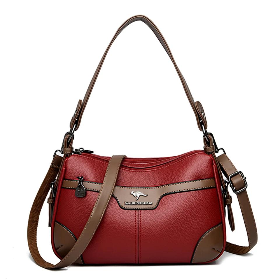 High Quality Soft Faux Pu Leather Shoulder Bags for Women Fashion Ladies Messenger Crossbody Bag Luxury Designer Brand Handbag