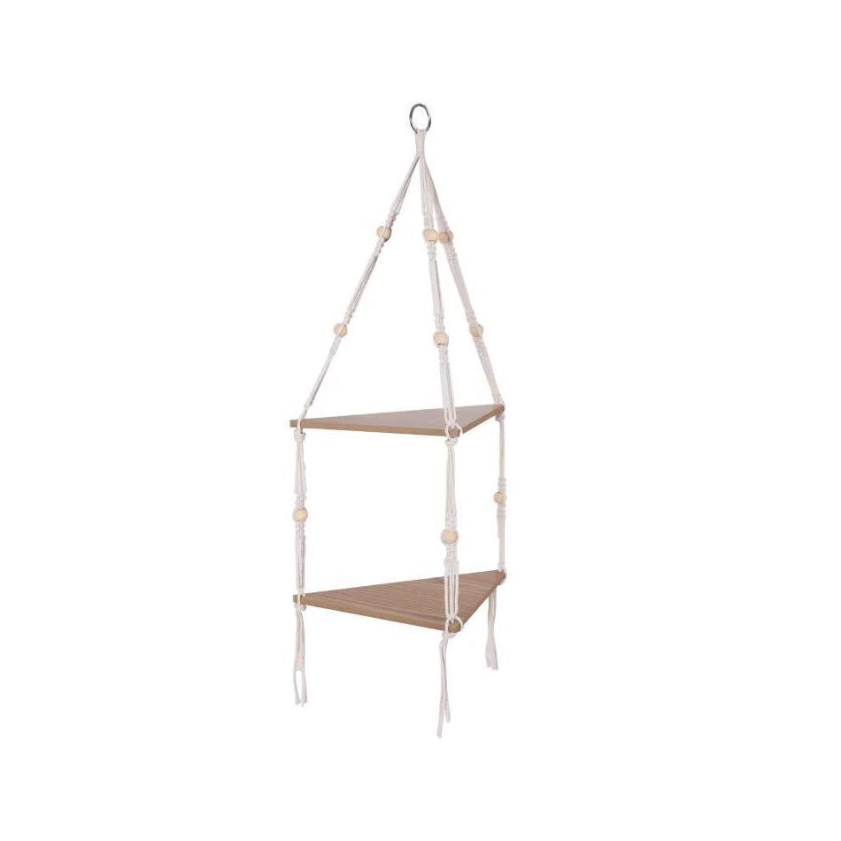 Floating Shelves Wood Stand Boho Home Decor Corner Shelf Wall Hanging Decor Triangle Shelf Display Stand Home Decoration Crafts