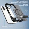 Suitable Black 16 Bracket Phone Case Two-in-one 15pro Max Drop Resistance Magnetic Protective Cover