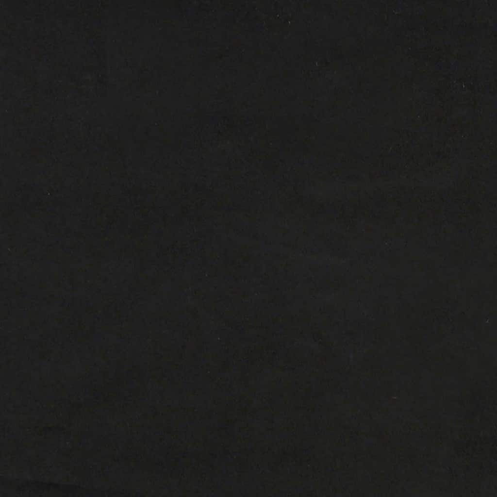 L shaped bed frame with headboard black 100 cm x 200 cm velvet
