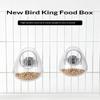 1Pcs Anti Splashing Transparent Parrot Feeder Wall Hanging Detachable Plastic for Bird Cage Lovebird Finch Feeding