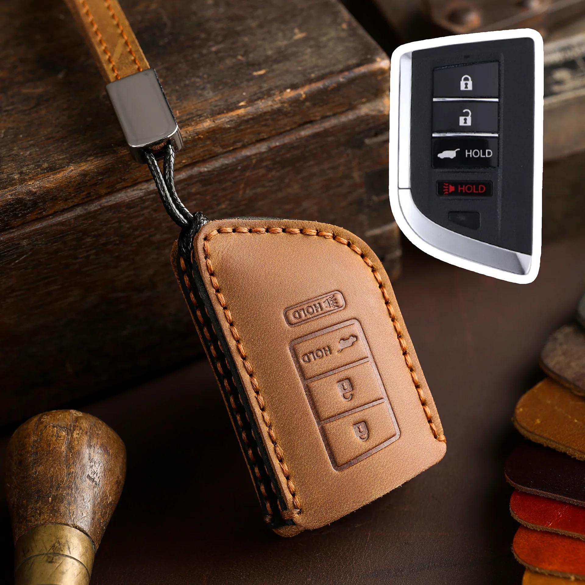 

Leather Car Remote Key Fob Case Key Cover For Acura Tlx Mdx Rdx Rlx Ilx