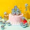 30pcs Mini Disco Ball Ornaments Reflective Glass Silver Baubles for Mardi Gras Disco Party Decor Sparkling Christmas Tree Gift