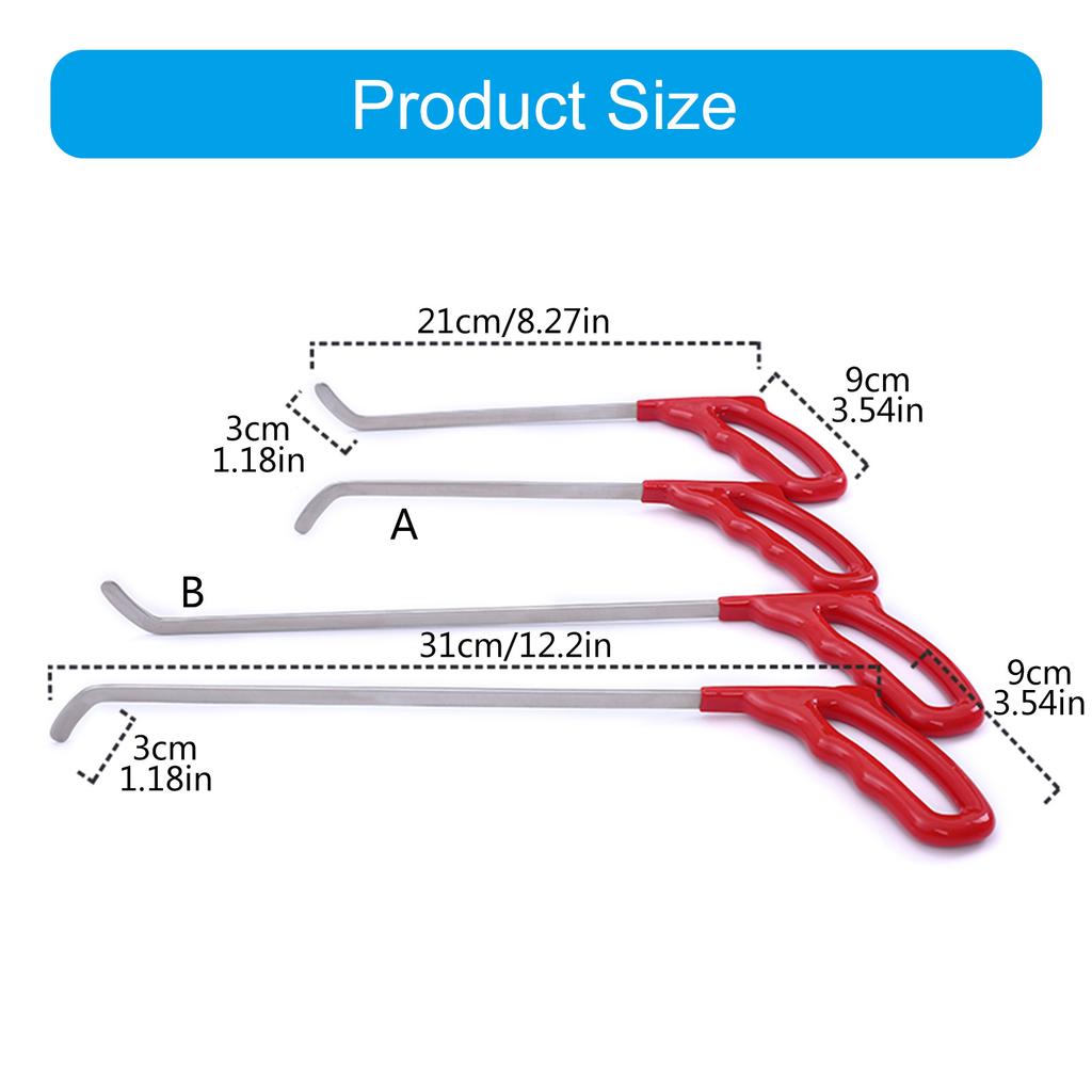 Outil de débosselage de voiture, pelle plate, tige de retrait pour un retrait facile des bosses de carrosserie automobile, outil de levier professionnel en acier inoxydable