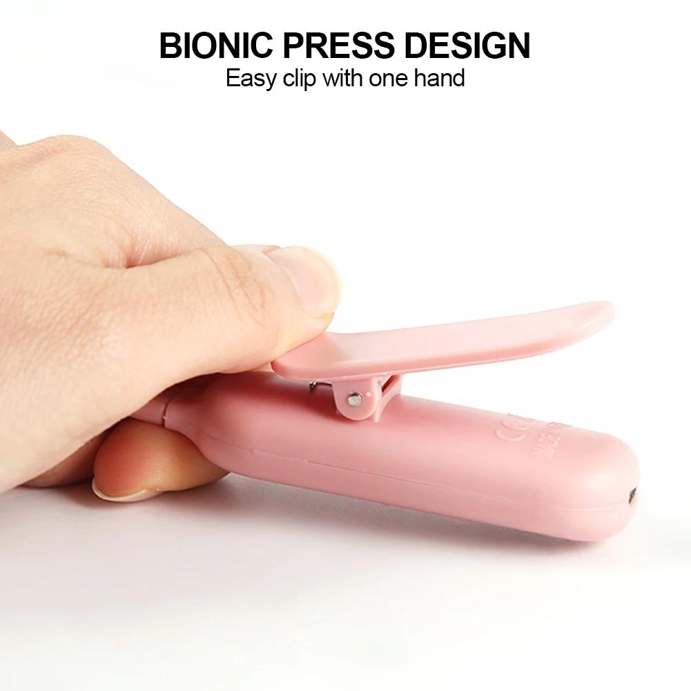 1PC Brightness Adjustable USB Rechargeable Clip-On Study Reading Lamp for Travel Bedroom Dormitory Reading