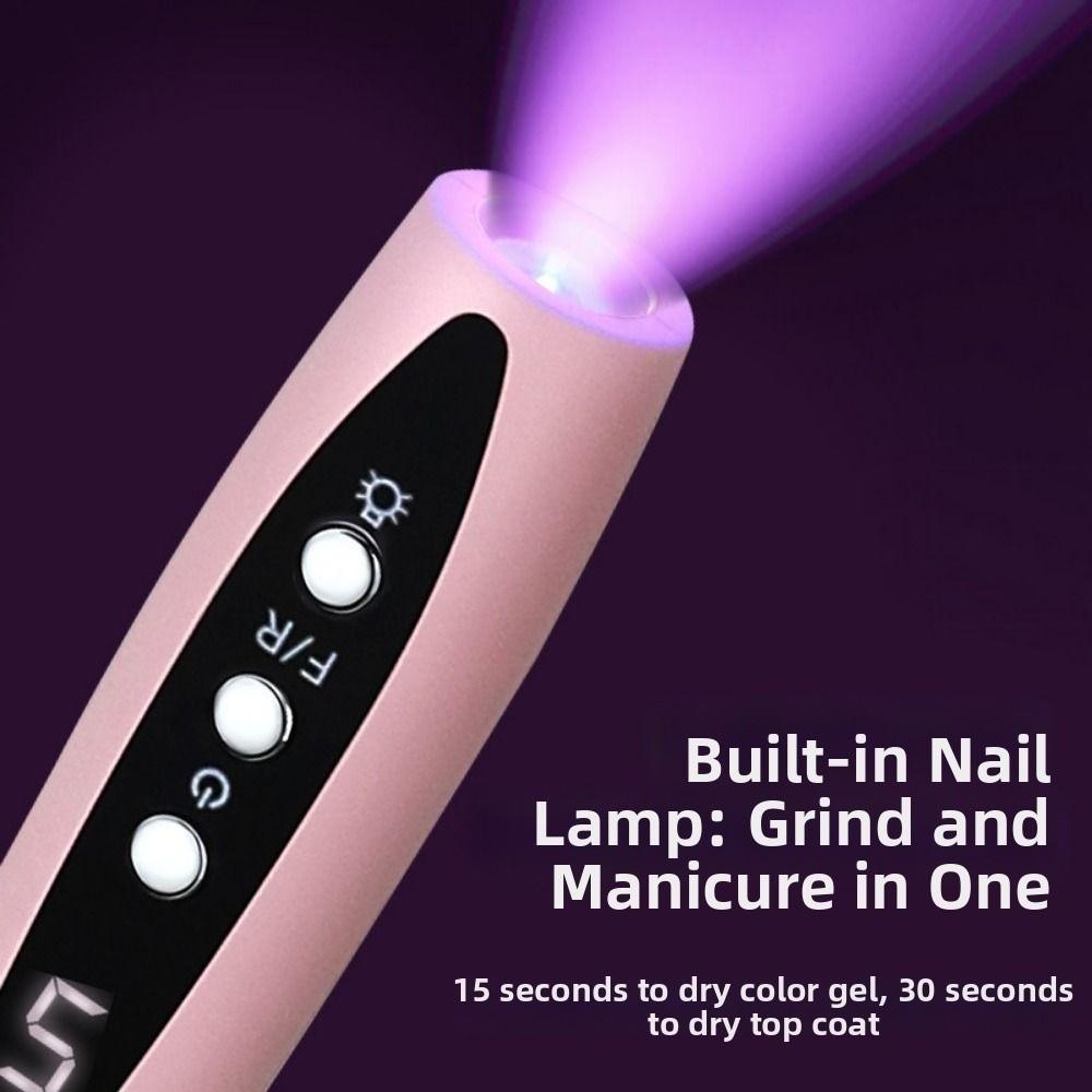 Cordless Nail Drill Machine 2-In-1 Electric Nail Drill UV Nail Polish Remover Nail Art