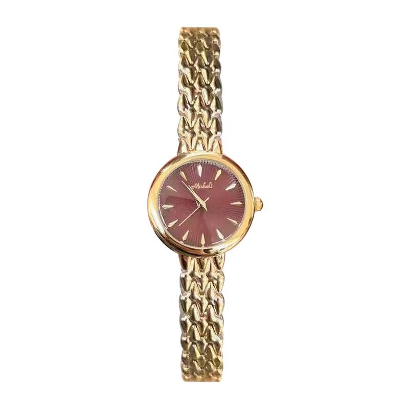 Steel Belt Watch Small Dial Female Fritillary Surface Simple Classic Female Watch