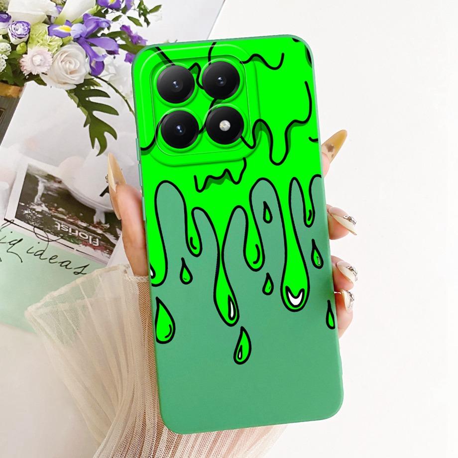 Phone Case For Xiaomi 15T Pro New Fashion Black Cat Cartoon Dragon Animals Pattern Bumper For Xiaomi Mi 15T Liquid Silicone Capa