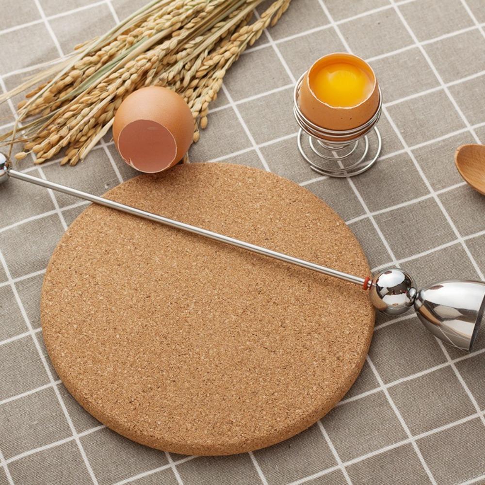 2 Pezzi Acciaio Inossidabile Topper Cracker per Uova Pratico Frusta per Uova Battitore Apri Uova Strumento da Cucina