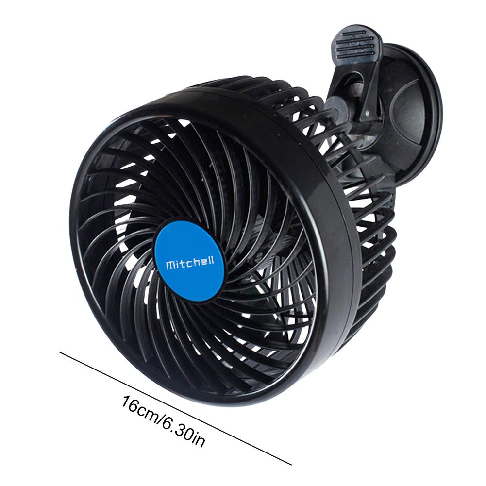 Sucker Electric Car Fan 12V 24V Car Windshield Adjustable Strong Winds Fan Cooling System Cigarette lighter/USB Operated Fan