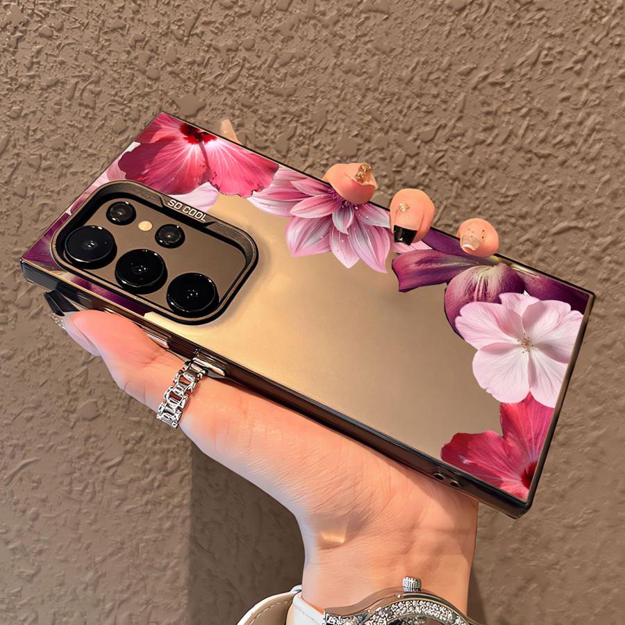 Cartoon Flower Art Case for Samsung Galaxy S26 S24 FE S23 S22 Ultra S21 Note 20 Ultra S25 S20 FE S25Edge Phone Cover