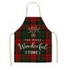 Linen Merry Christmas Apron Christmas Decorations for Home Kitchen Accessories 2025 Christmas Natal Navidad 2025 New Year Gifts