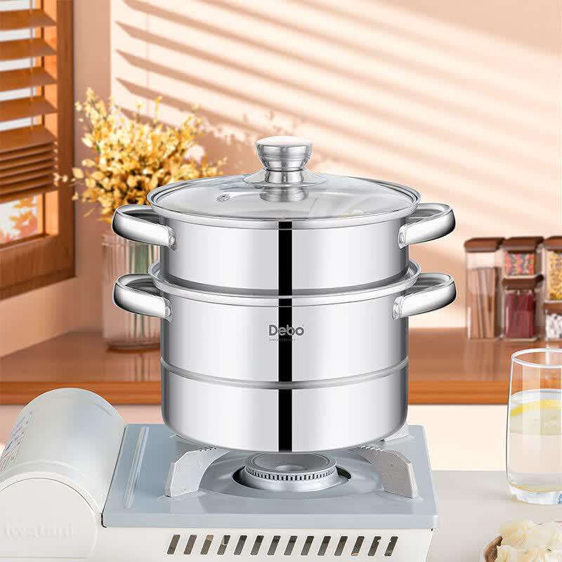 DeBao Krom 20cm Stainless Steel Steamer Pot