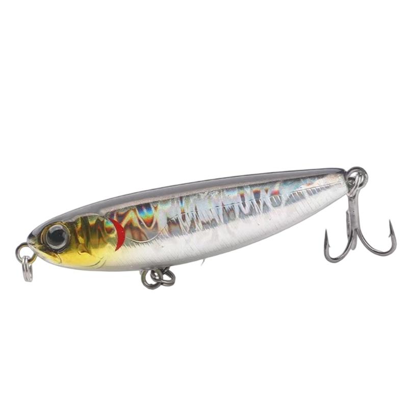Hard Baits Topwater Pencil Popper Fishing Lures with Treble Hook Saltwater Walk The Dog Artificial Baits