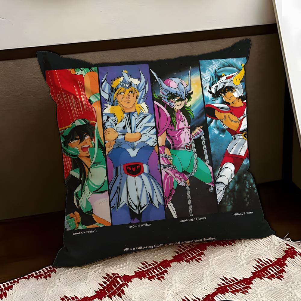 Anime SSaint SSeiya Cushion Cover Reversible Soft Durable Pillow Cover Home  Car MultiScene Use for Daily Comfort