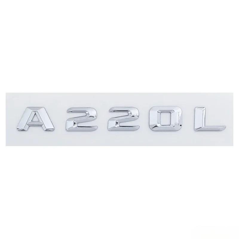 ABS Car Rear Trunk Emblem Sticker Letter Decal for Mercedes Benz C63 A45 E320L E350L S400L A220L ML350 GLS450 CLA260 Accessories